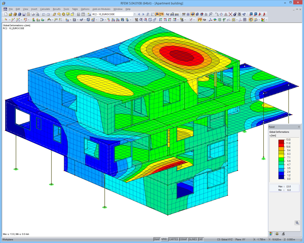 Budynek mieszkalny | Zaprojektowano w programie RFEM przez AGA-Bau-Planungs GmbH Kufstein, Austria | www.agabau.at