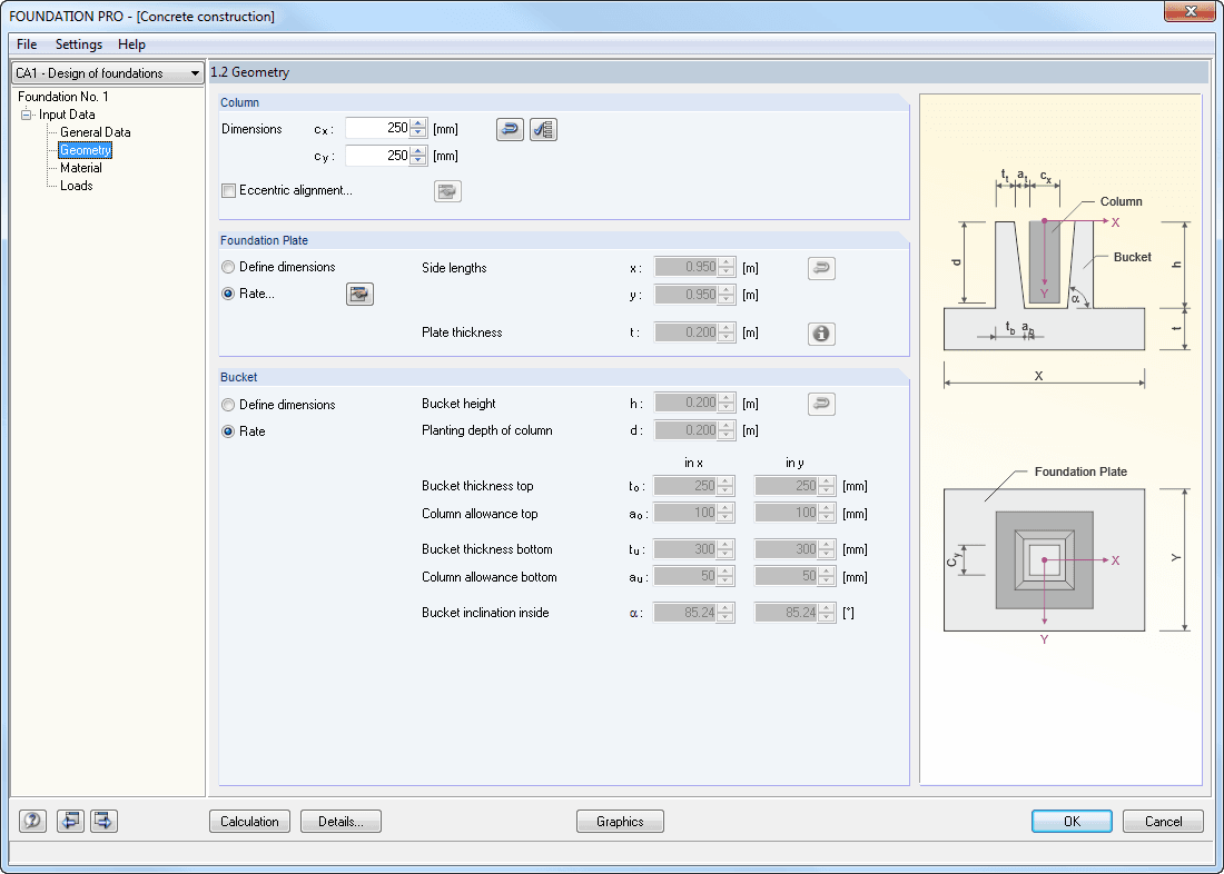 Maske 1.2 Geometrie