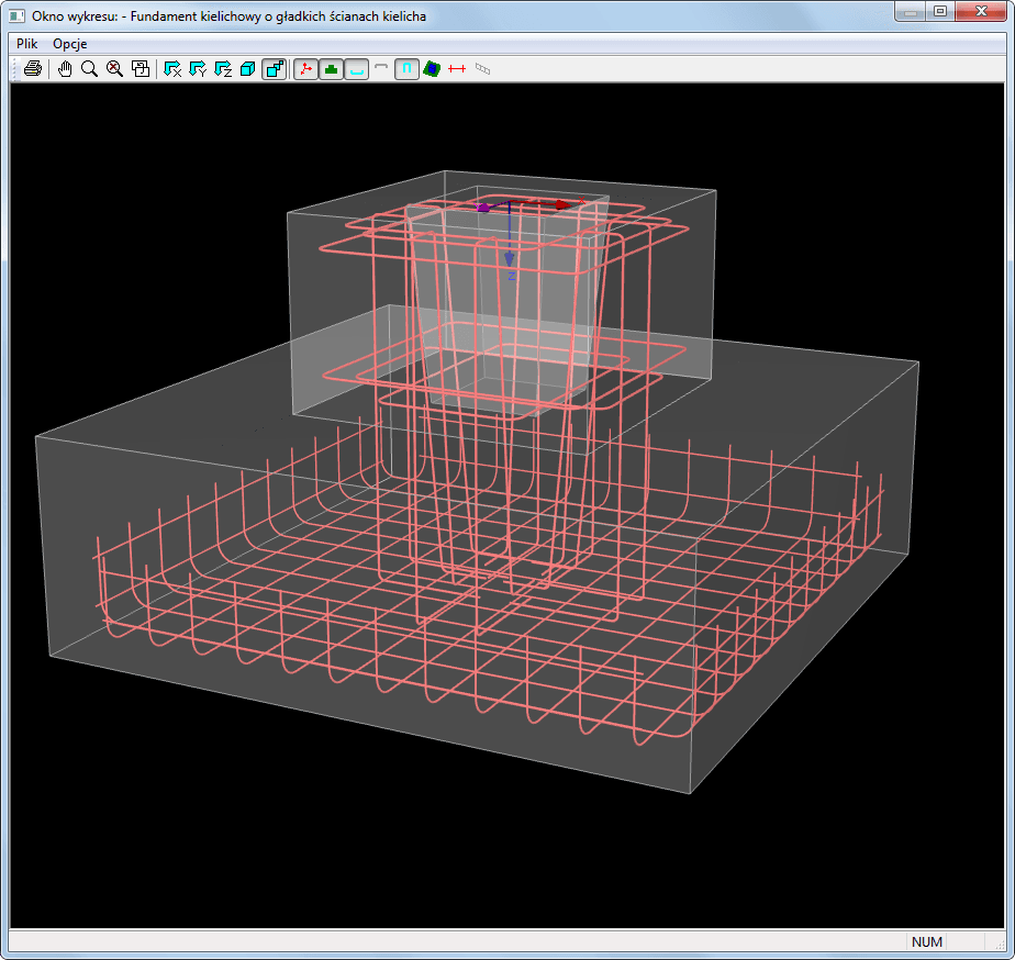 3D-Bewehrung im Grafik-Fenster