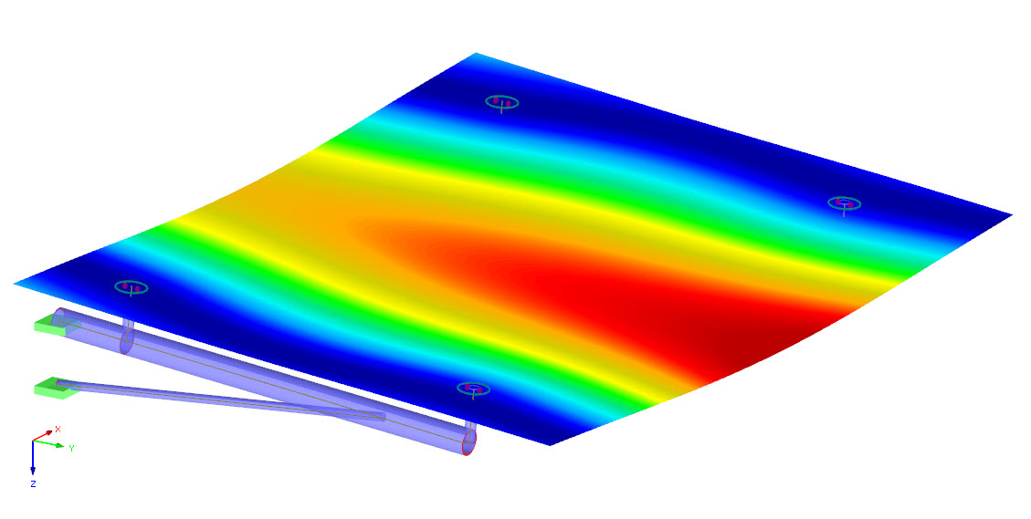 Bemessung von punktgestützten Glasscheiben und Isolierglasscheiben in RFEM