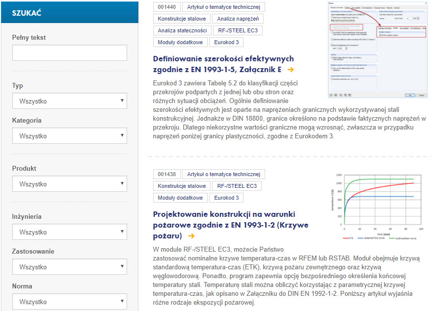 Fachbeiträge zum Thema „Stahlbau“ auf der Dlubal-Webseite „Knowledge Base“