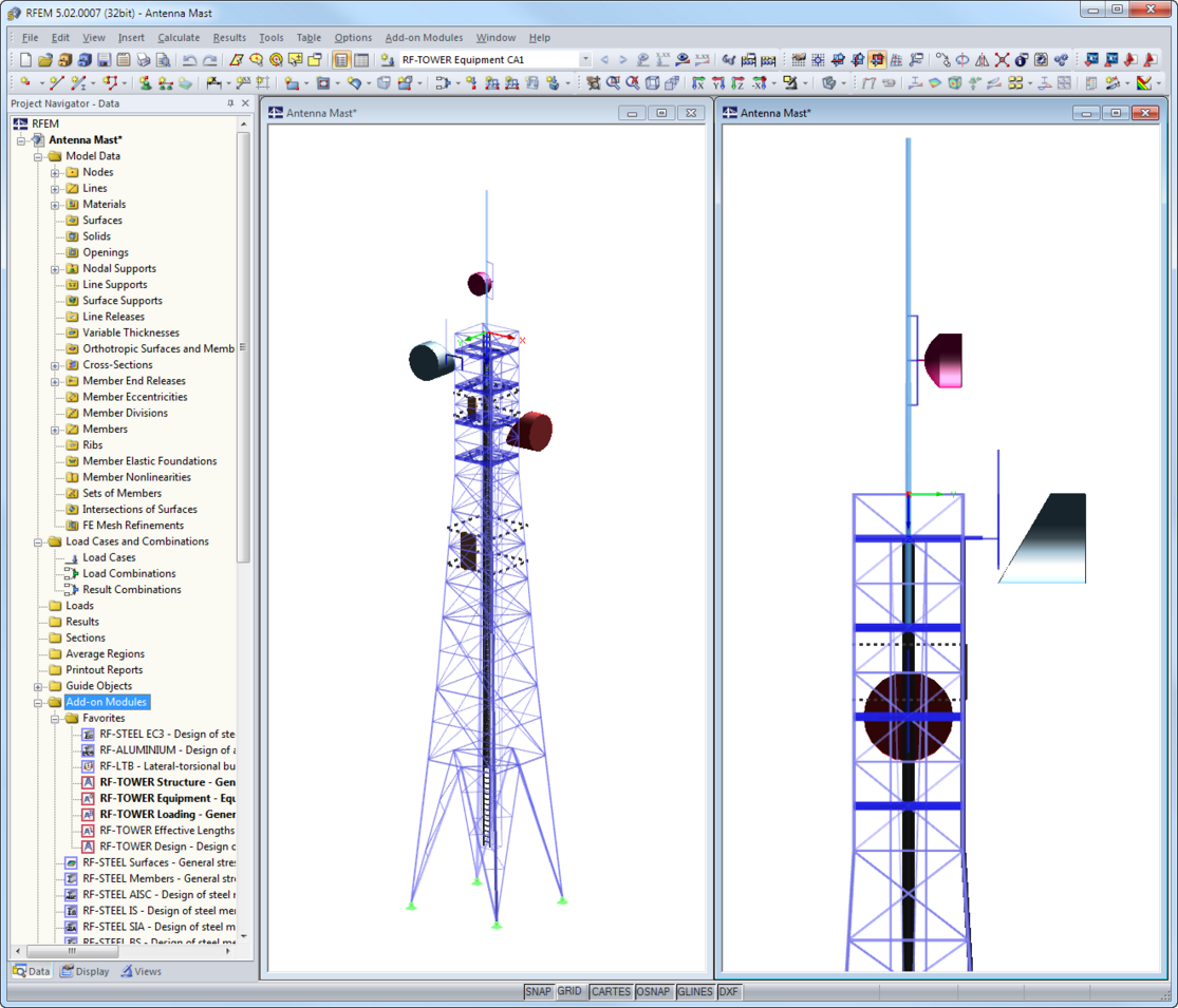 Exportiertes RFEM-Modell