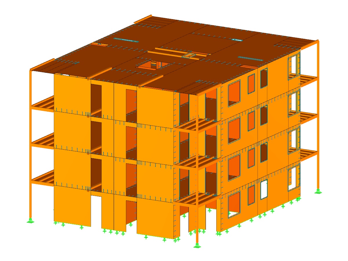 Kompleks drewnianych apartamentów w Brescia, Włochy