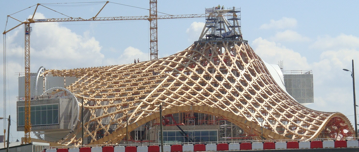 Centrum Georges Pompidou-Metz w budowie (© SJB.Kempter.Fitze)