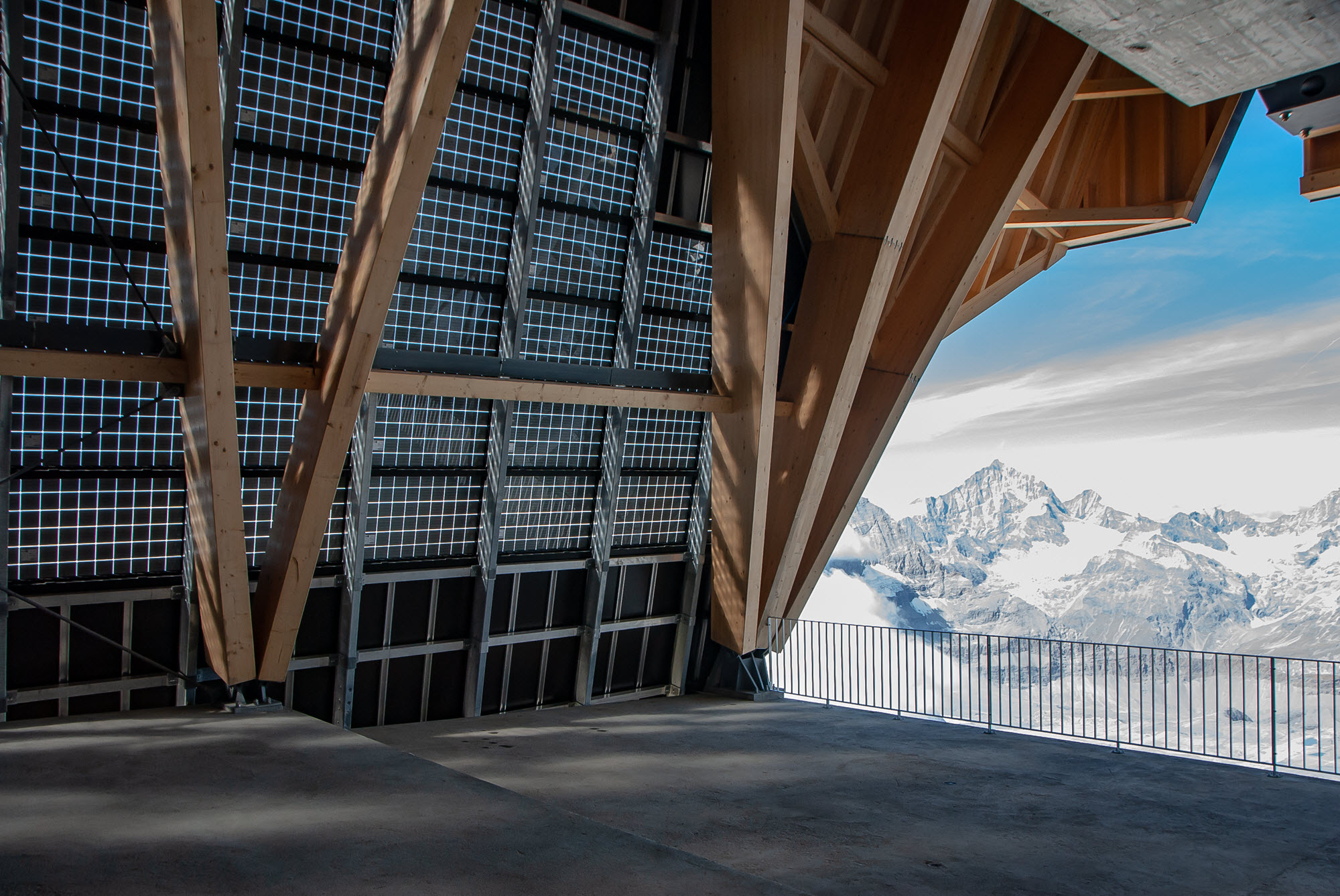 Innenansicht Bergstation (© Indermühle Bauingenieure)