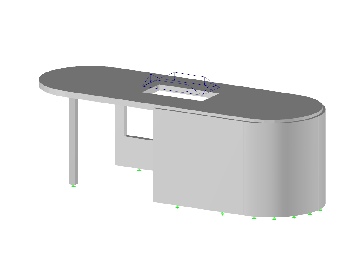 Stahlbeton-3D-Struktur