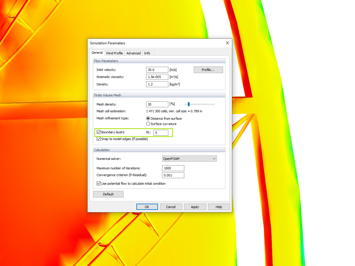 Modelowanie siatki warstw powierzchniowych w RWIND Simulation