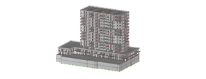 Model wieżowca w RFEM (© bauart Konstruktions GmbH & Co. KG)