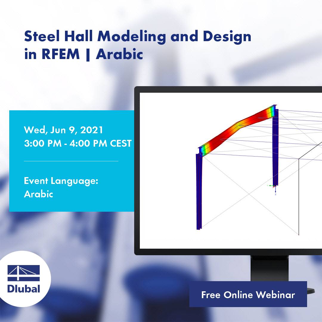 Modelowanie i wymiarowanie hal stalowych\n w programie RFEM | Arabski