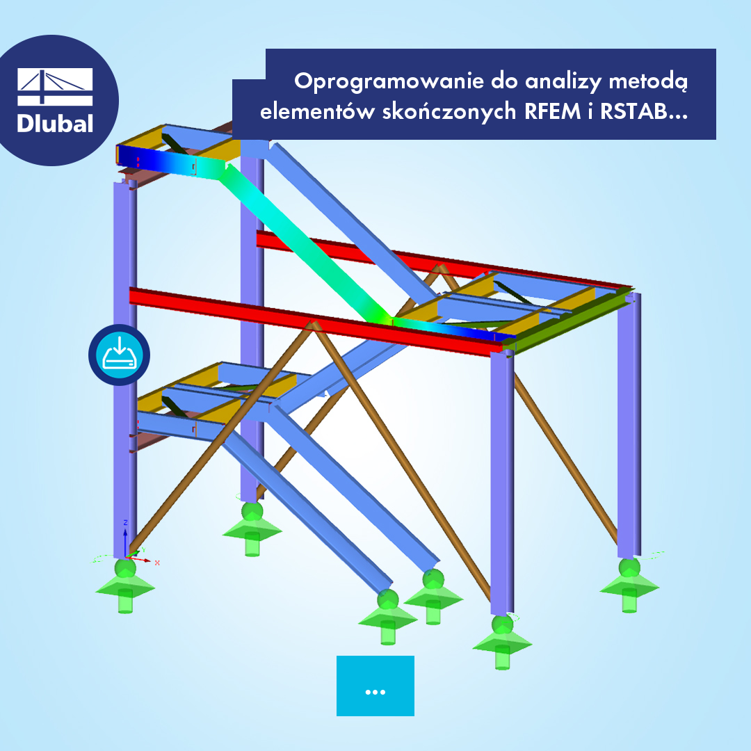 Oprogramowanie do analizy metodą elementów skończonych RFEM i RSTAB\n Modele do analizy statyczno-wytrzymałościowej do pobrania