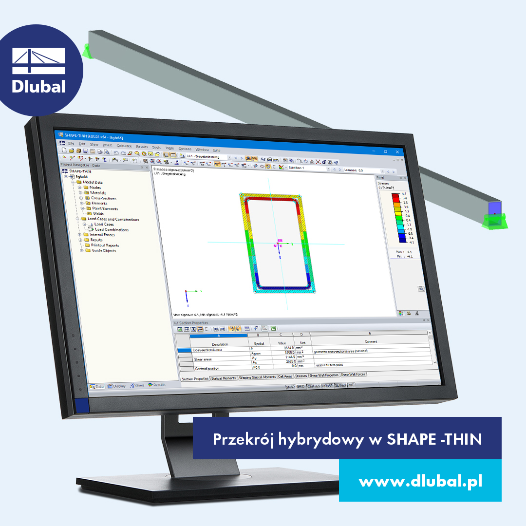 Przekrój hybrydowy SHAPE-THIN