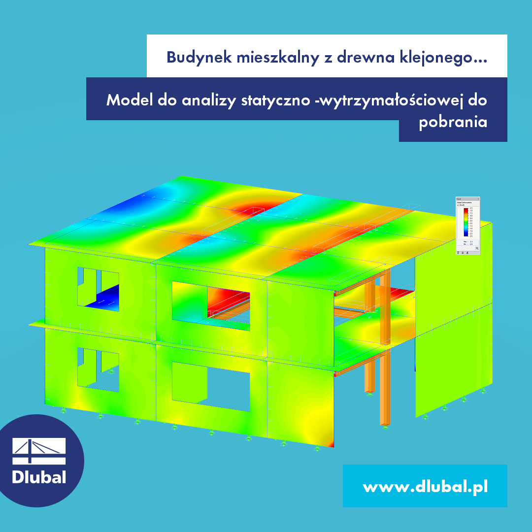 Budynek mieszkalny z drewna klejonego krzyżowo