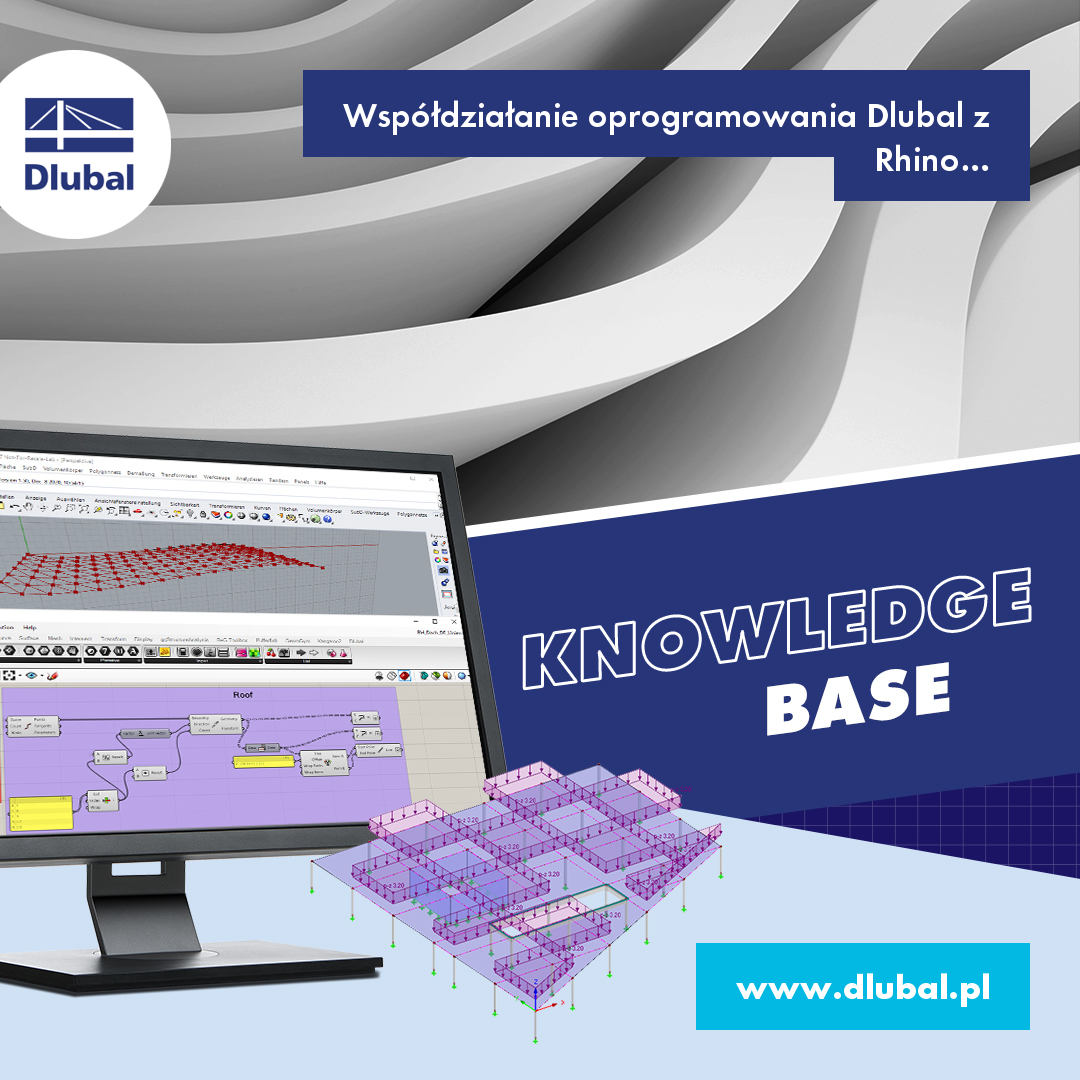 Współdziałanie oprogramowania Dlubal z Rhino\n i Grasshopper