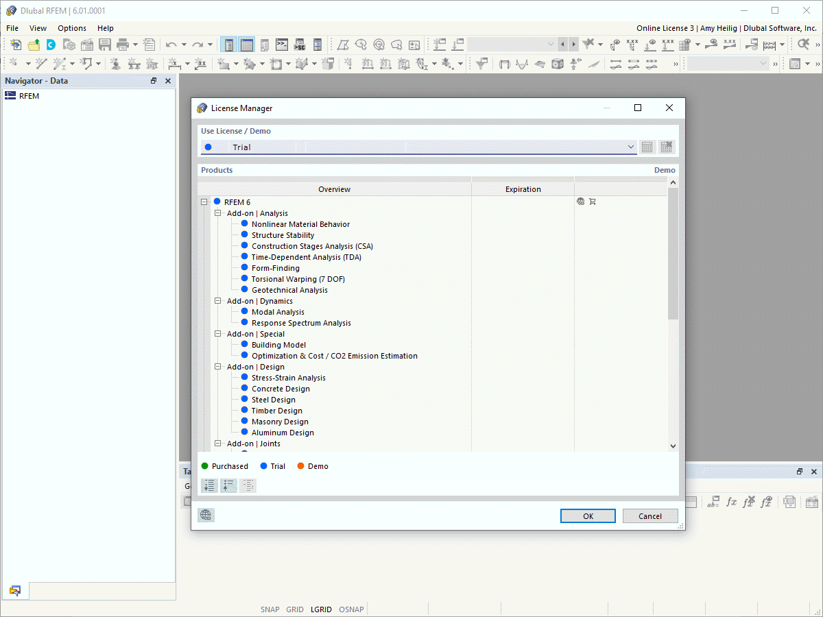 Często zadawane pytania (FAQ) 005105 | Czy mogę pobrać 90-dniową wersję próbną programu RFEM 6, aby ją przetestować, nawet jeśli mam teraz program RFEM 5?