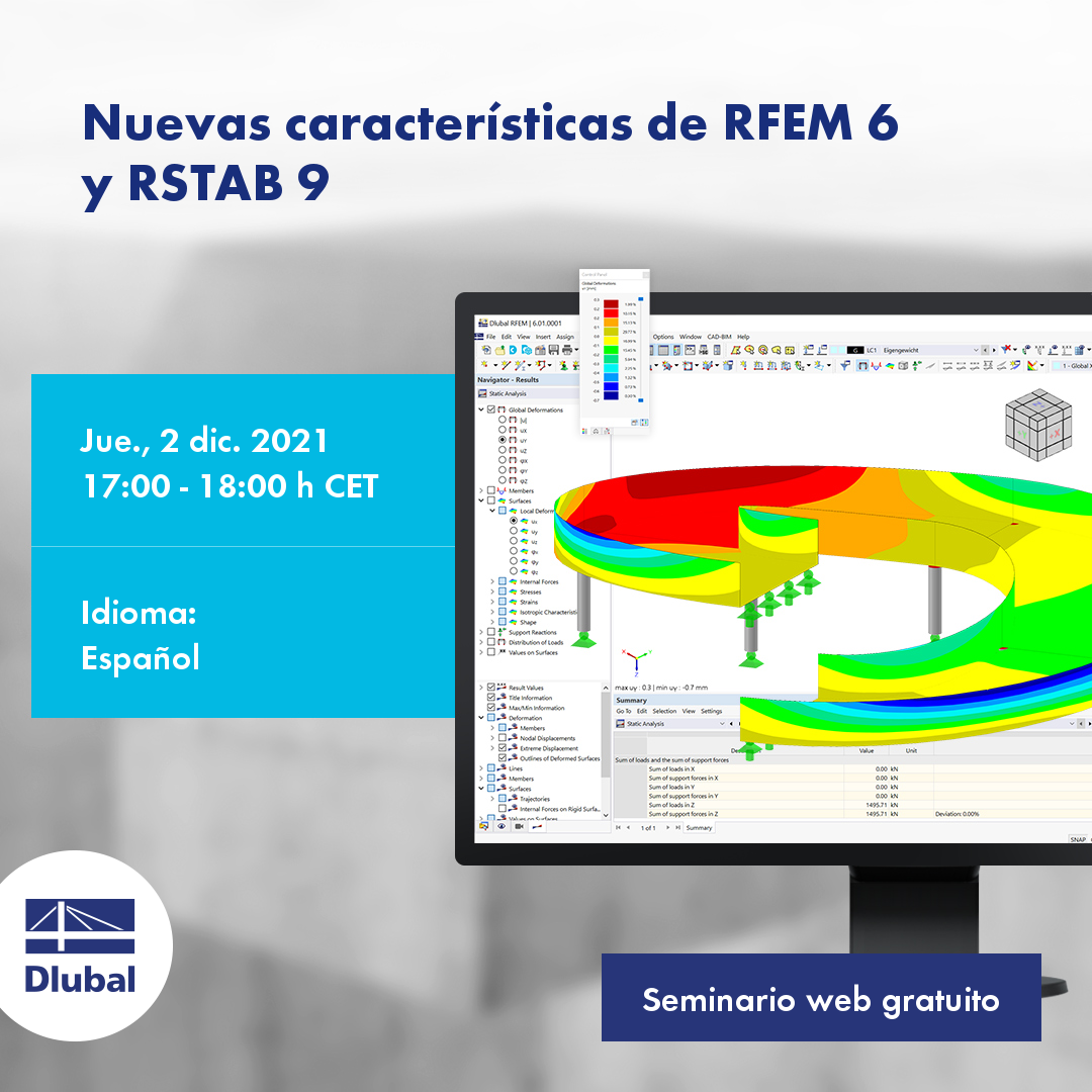 Nowe funkcje programów RFEM 6\n i RSTAB 9