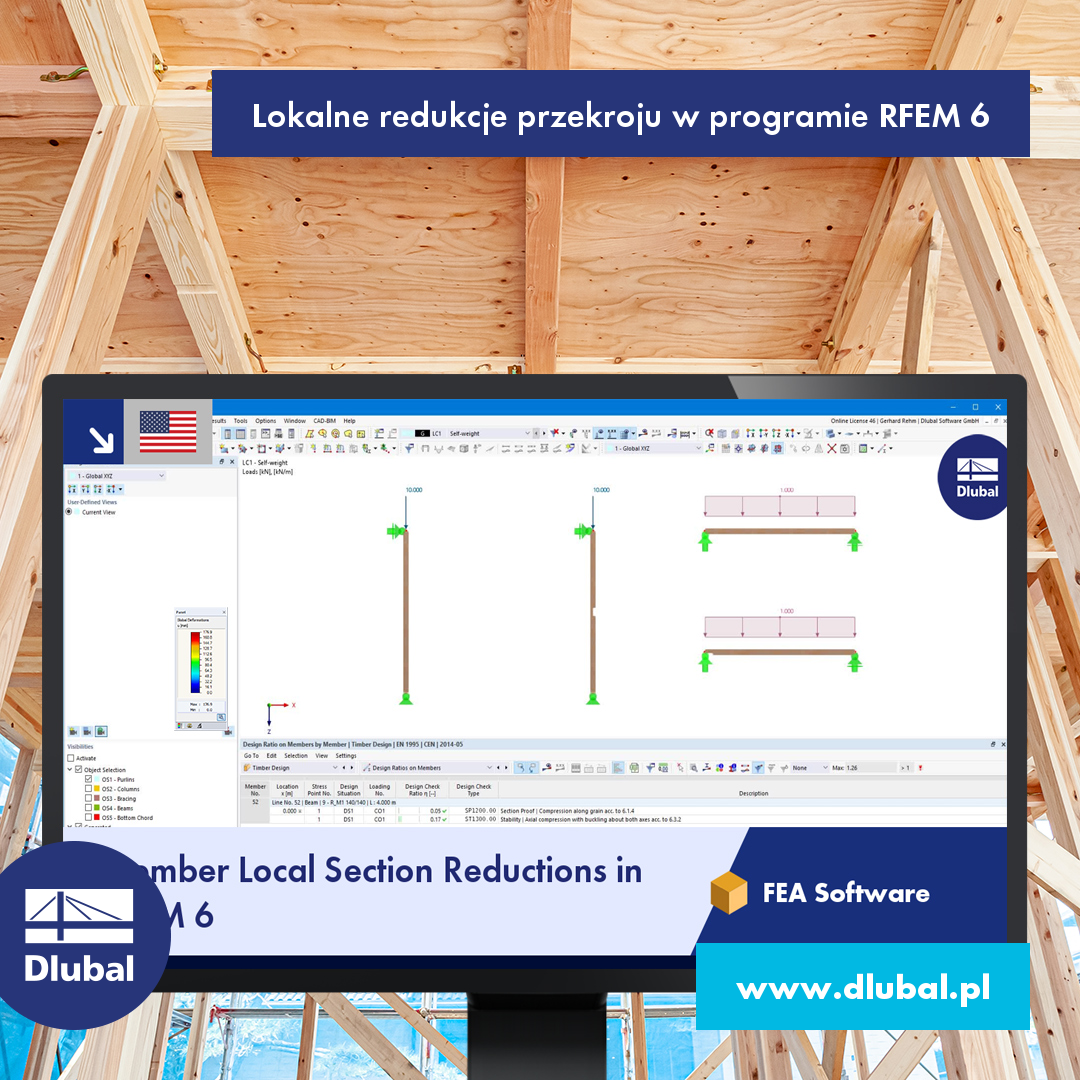 Lokalne redukcje przekroju w programie RFEM 6