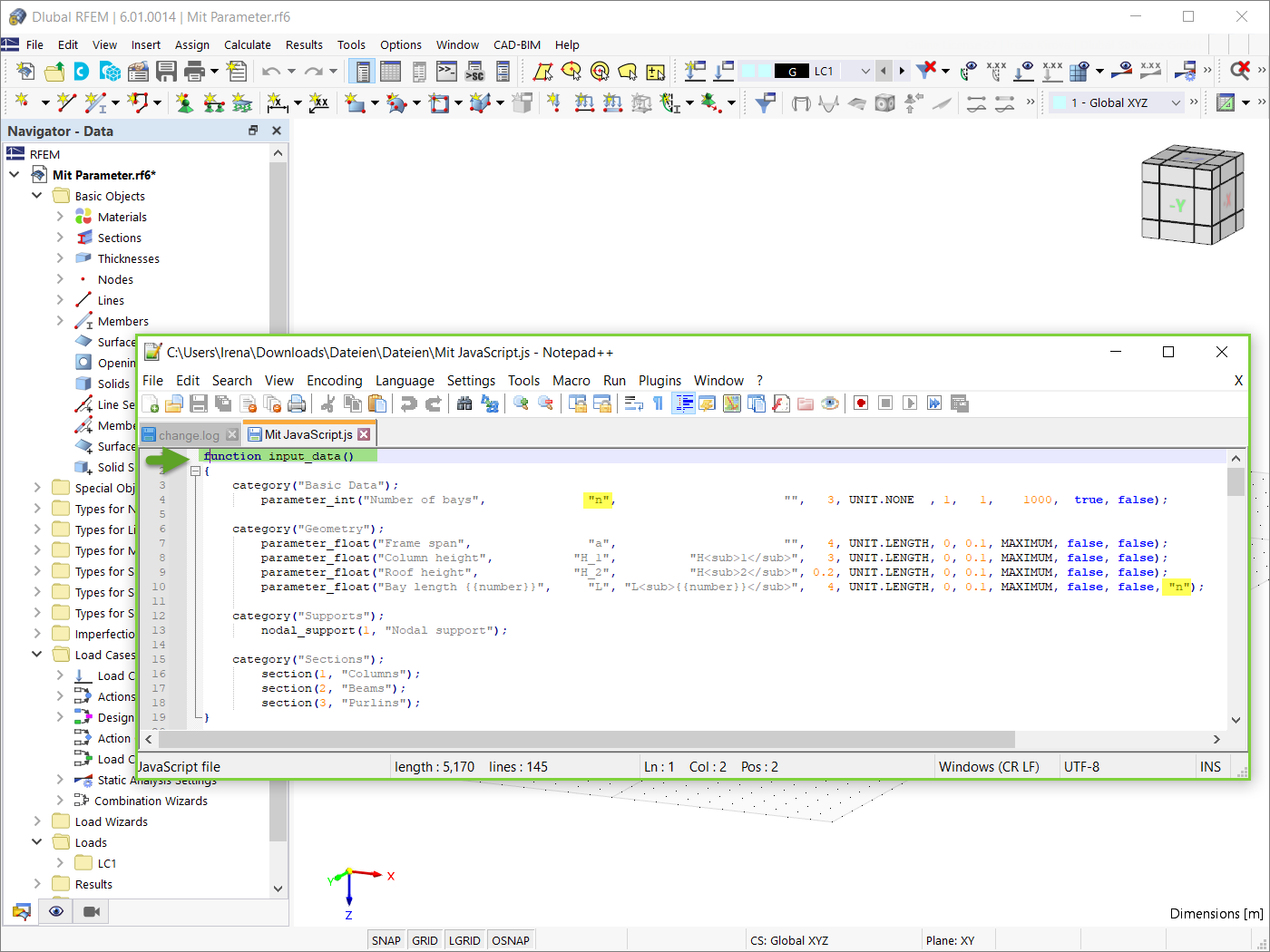 Plik JavaScript: Funkcja „input_data ()”