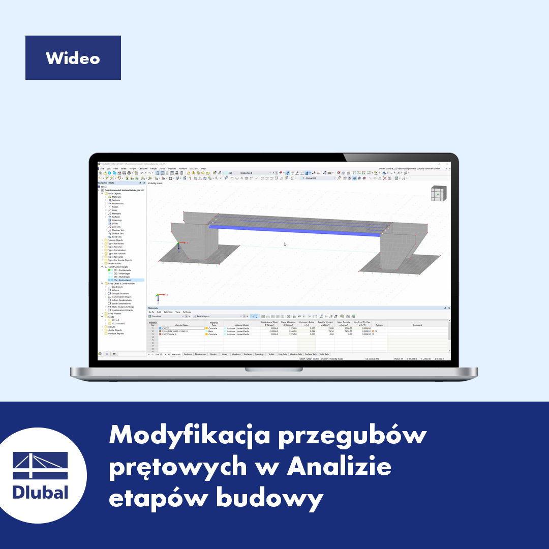 Program RFEM (MES) i program RSTAB do analizy konstrukcji szkieletowych