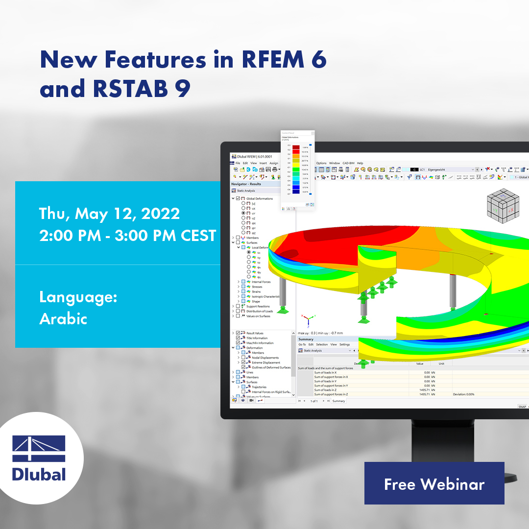 Nowe funkcje w RFEM 6\n i RSTAB 9