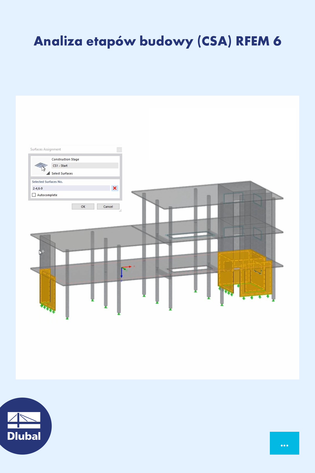 Analiza etapów budowy (CSA) RFEM 6