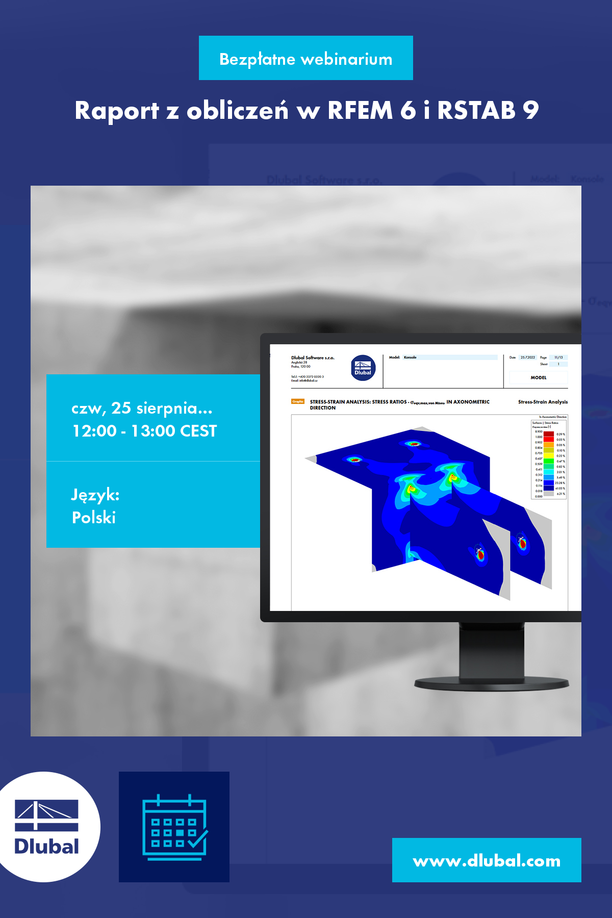 Raport z obliczeń w RFEM 6 i RSTAB 9