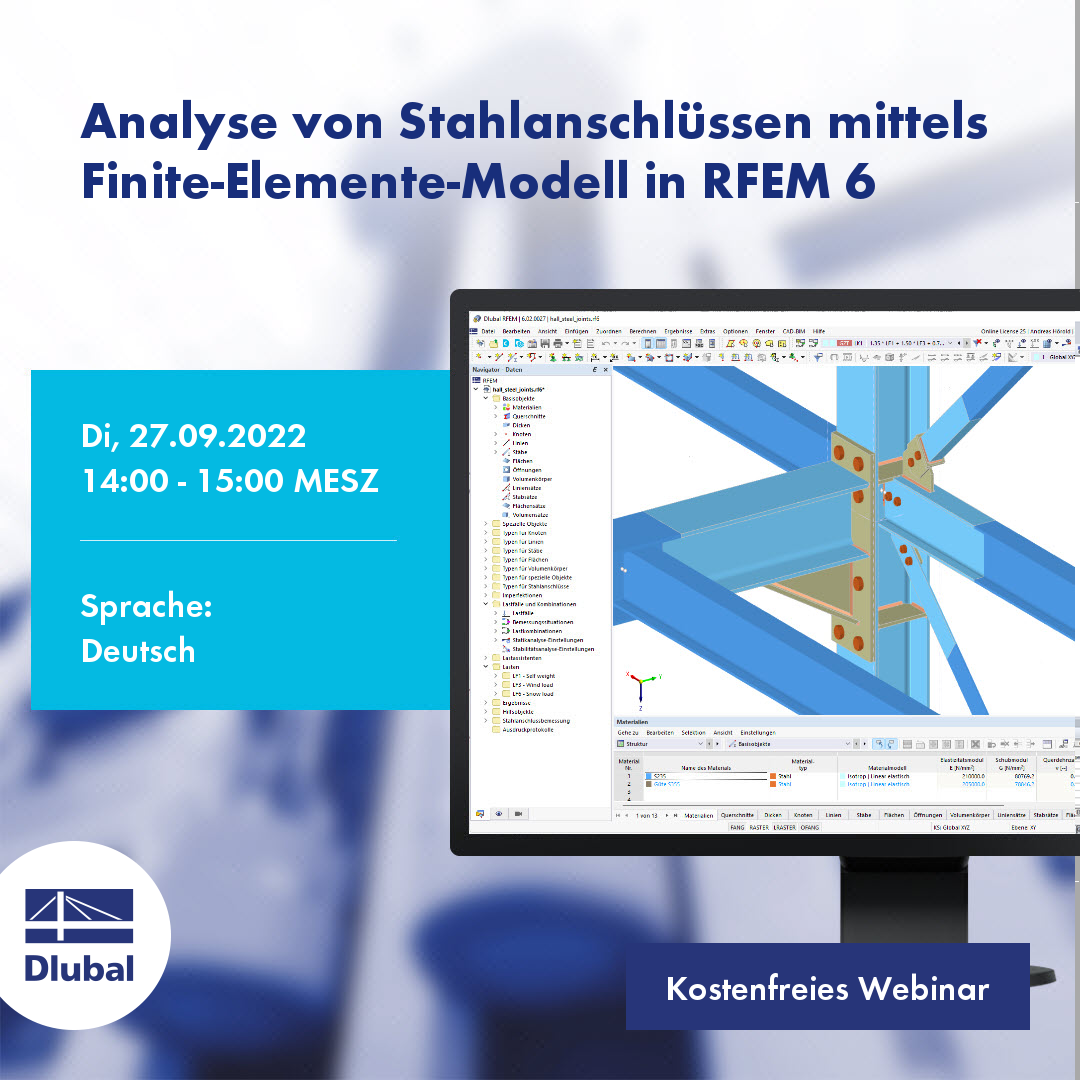 Analiza połączeń stalowych z wykorzystaniem modelu ES w programie RFEM 6