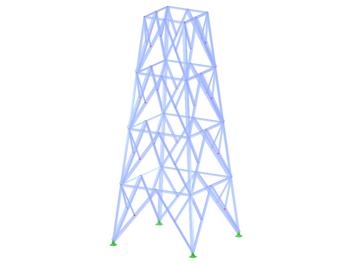 Model nr 2193 | TSR052-a | Maszt kratowy