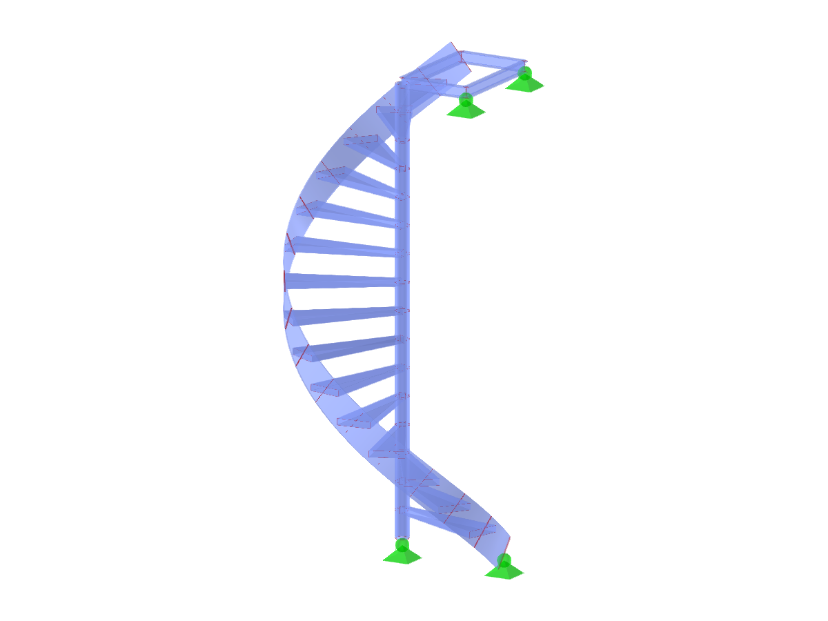 Model ID 3091 | STS026-crv-a | Schody | Spiralne l W prawo