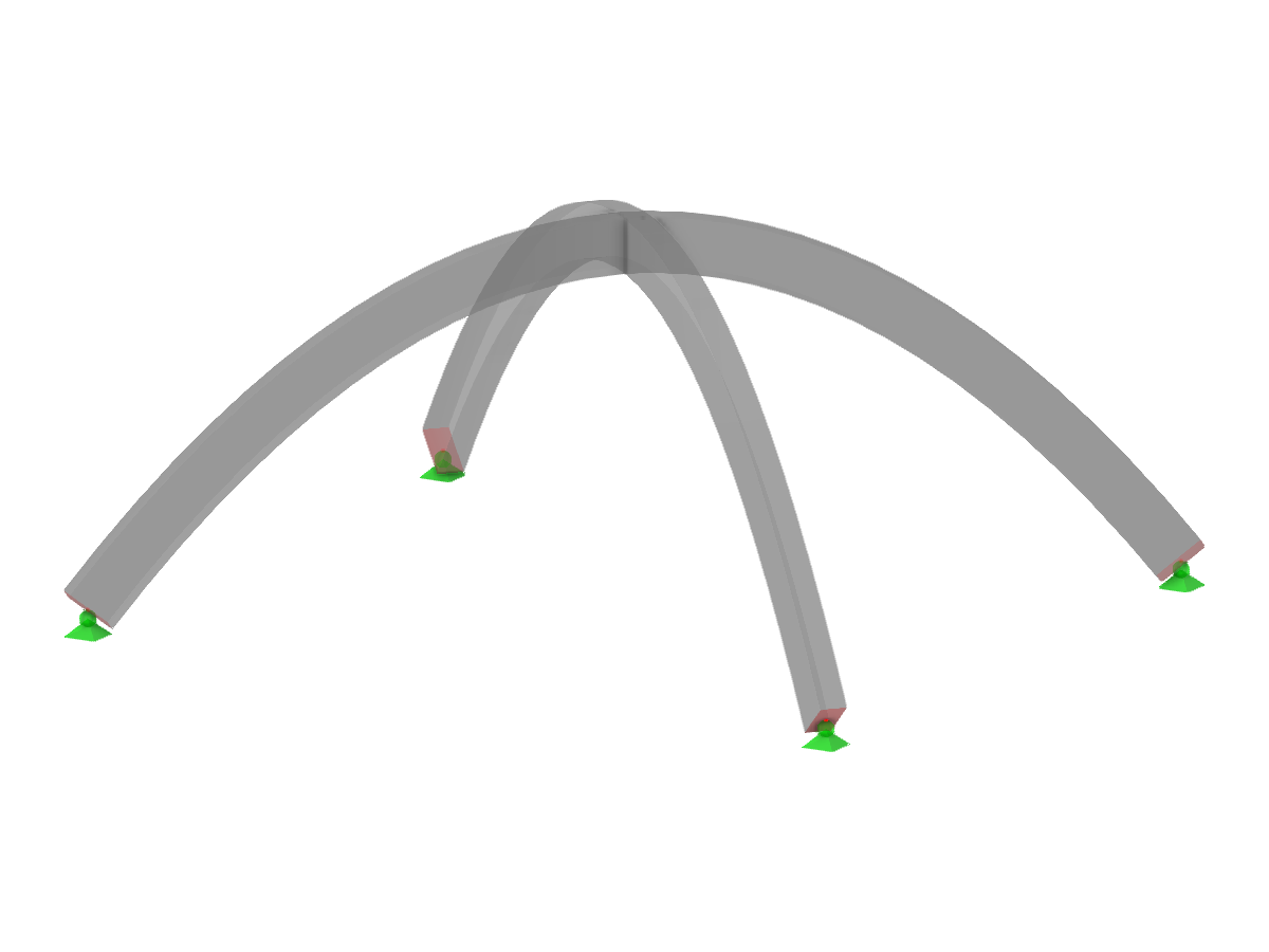 Model nr 3212 | ARS002p | Belka łukowa | Skrzyżowanie | Paraboliczne