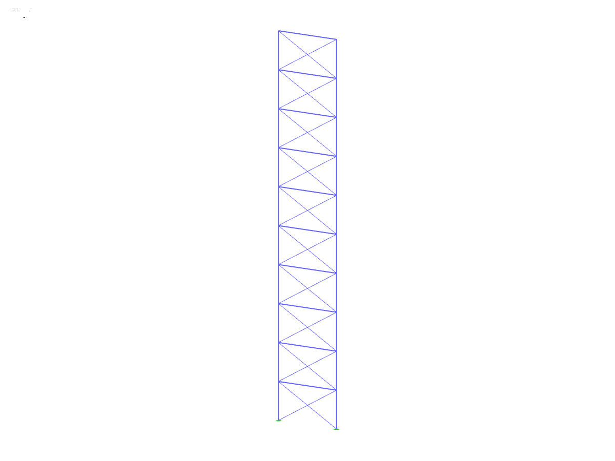 Wzór 004080 | Ściana jako równoważny pręt łączący