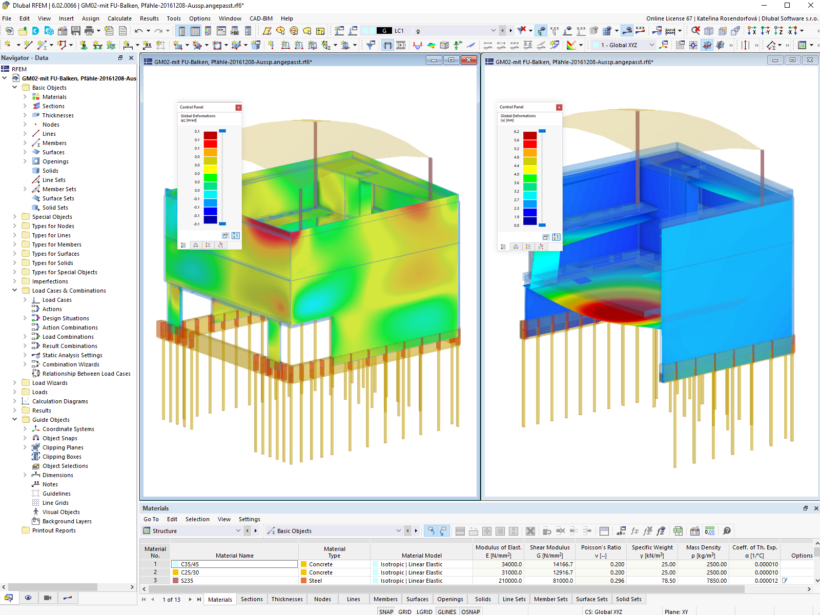 Odkształcenia w RFEM | © Baumruck + Oswald