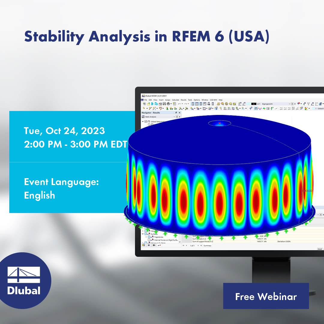 Analiza stateczności w RFEM 6 (USA)