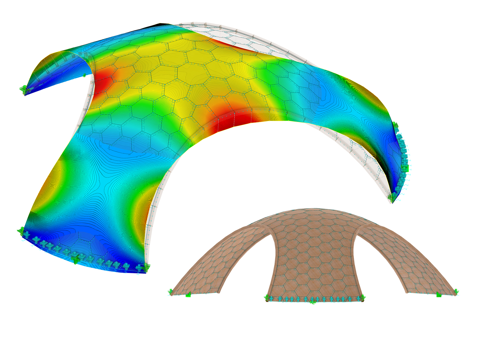 Baner D | Projektowanie konstrukcji drewnianych RFEM 6