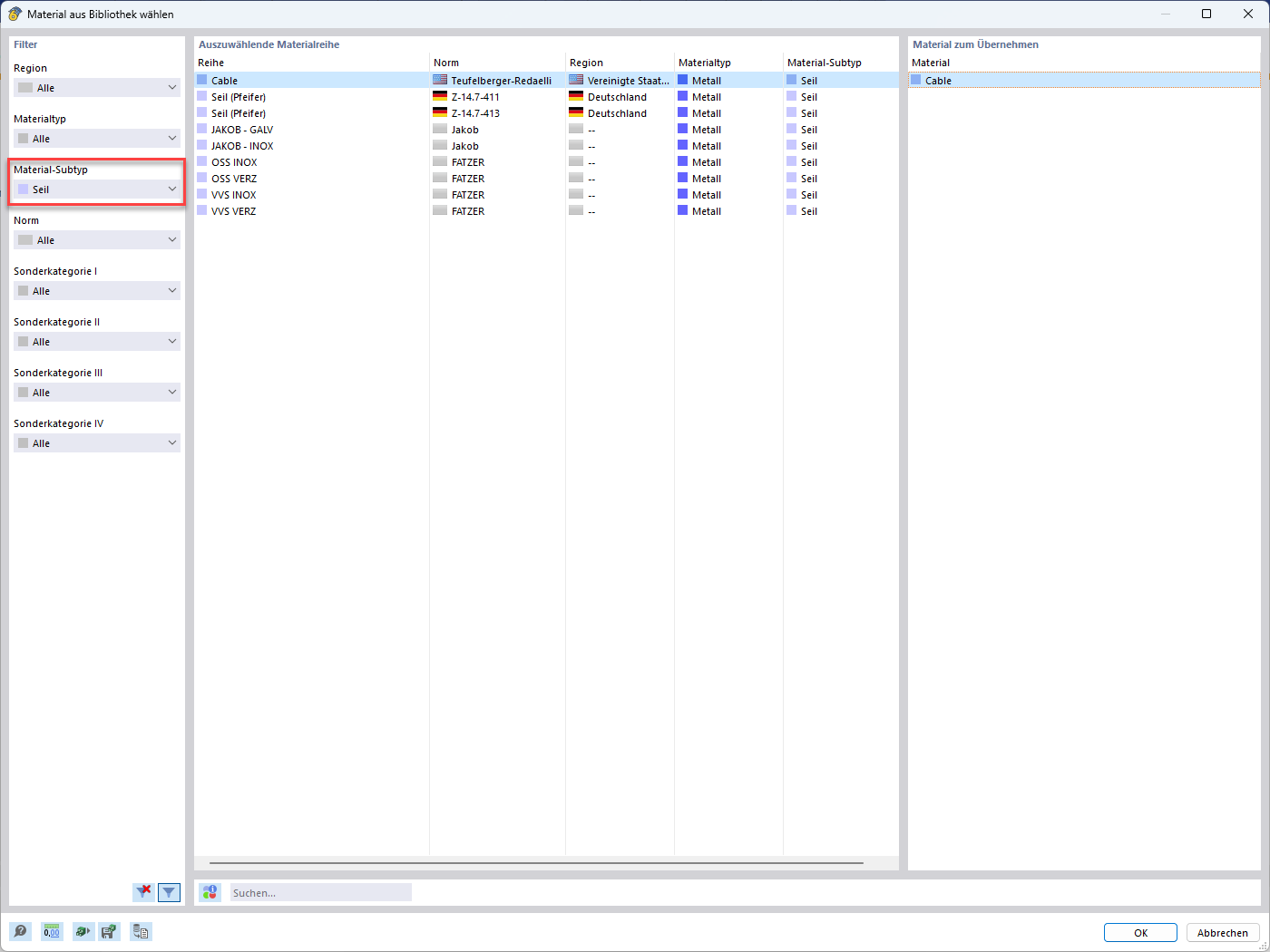 KB 001880 | Obliczanie konstrukcji kablowych w RFEM 6 i RSTAB 9