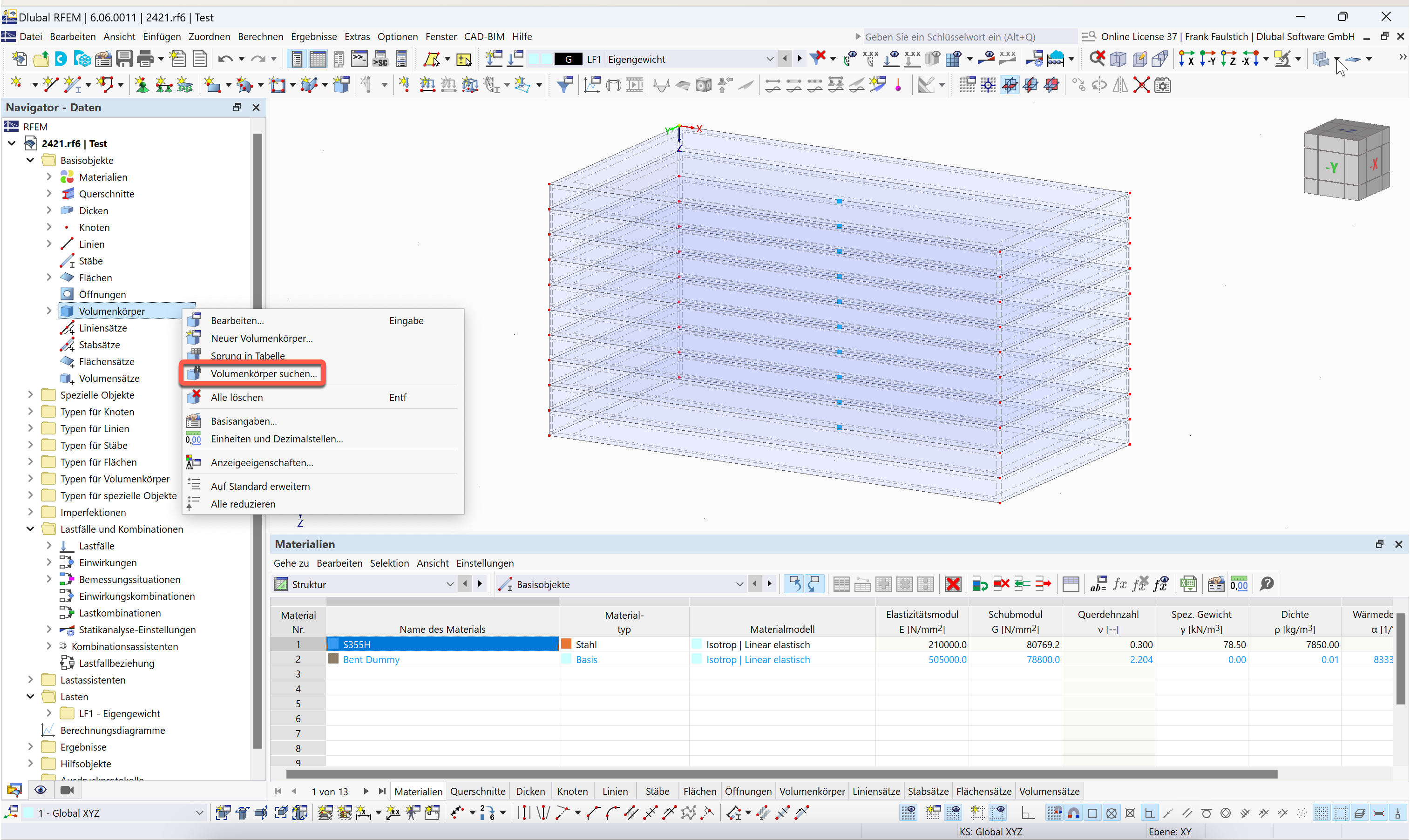 FAQ 005547 | Jak znaleźć bryłę o określonej liczbie w programie RFEM 6?