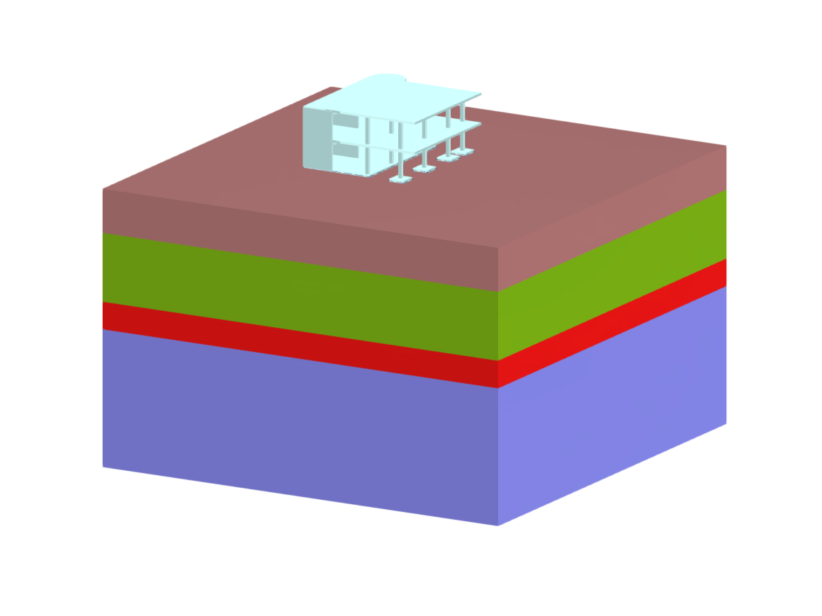 Wzór 004996 | Budowanie masywu gruntowego ze zmodyfikowanym modelem twardniejącego gruntu