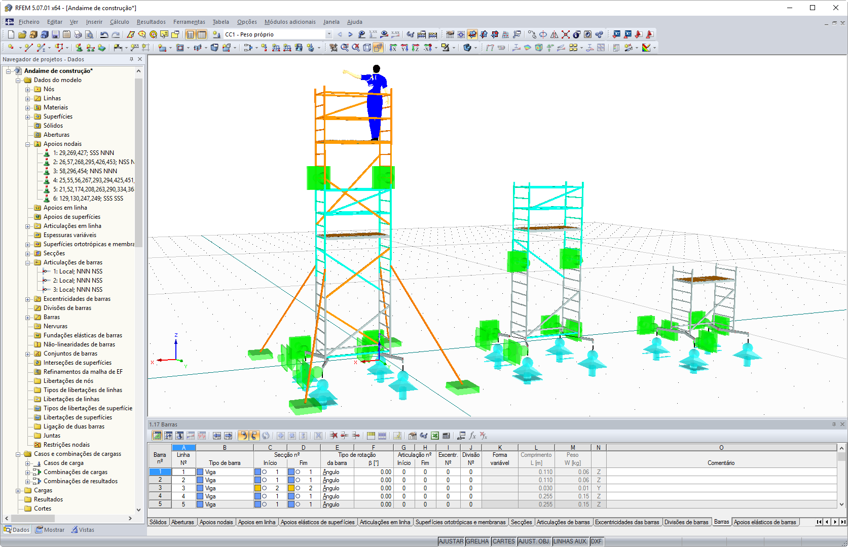 Andaime no RFEM