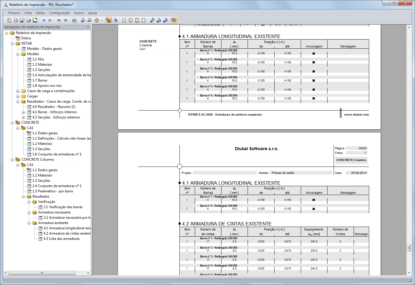 3.3 Erforderliche Bewehrung stabsatzweise