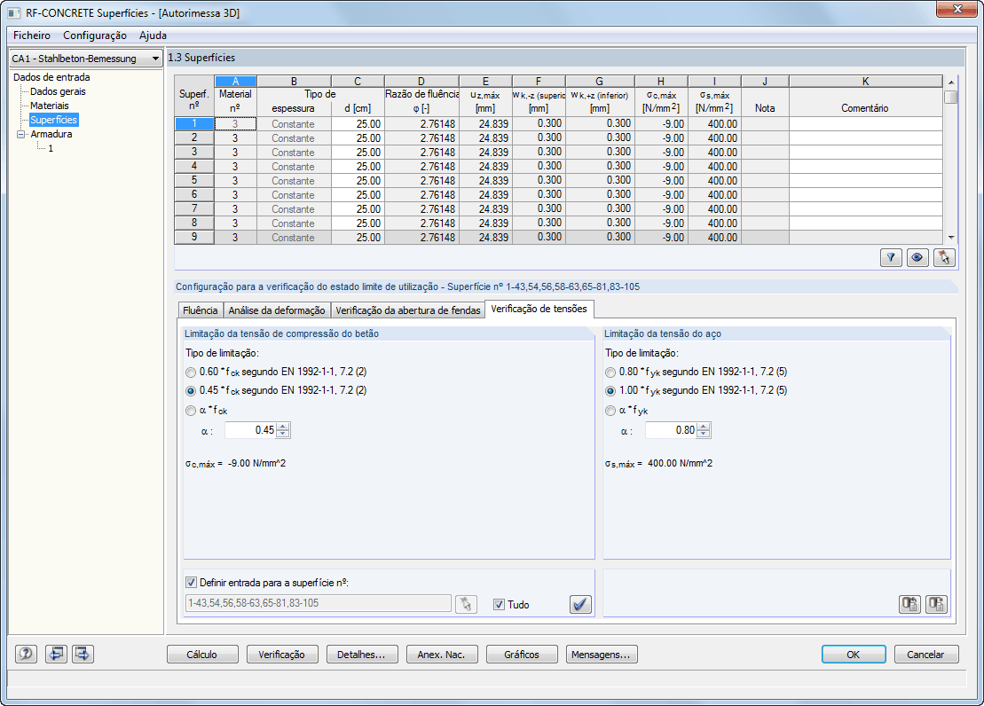 1.3 Definition der maximal zulässigen Spannungen