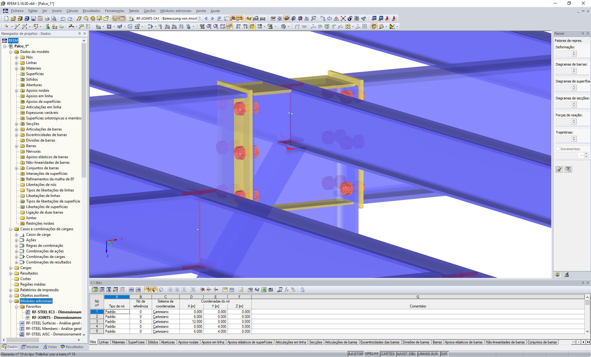 Visualisierung eines Träger-Stütze-Anschlusses in RFEM