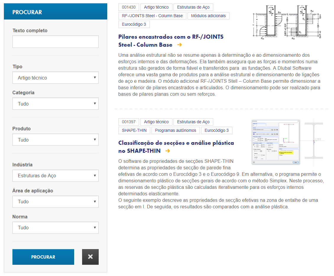 Fachbeiträge zum Thema „Stahlbau“ auf der Dlubal-Webseite „Knowledge Base“