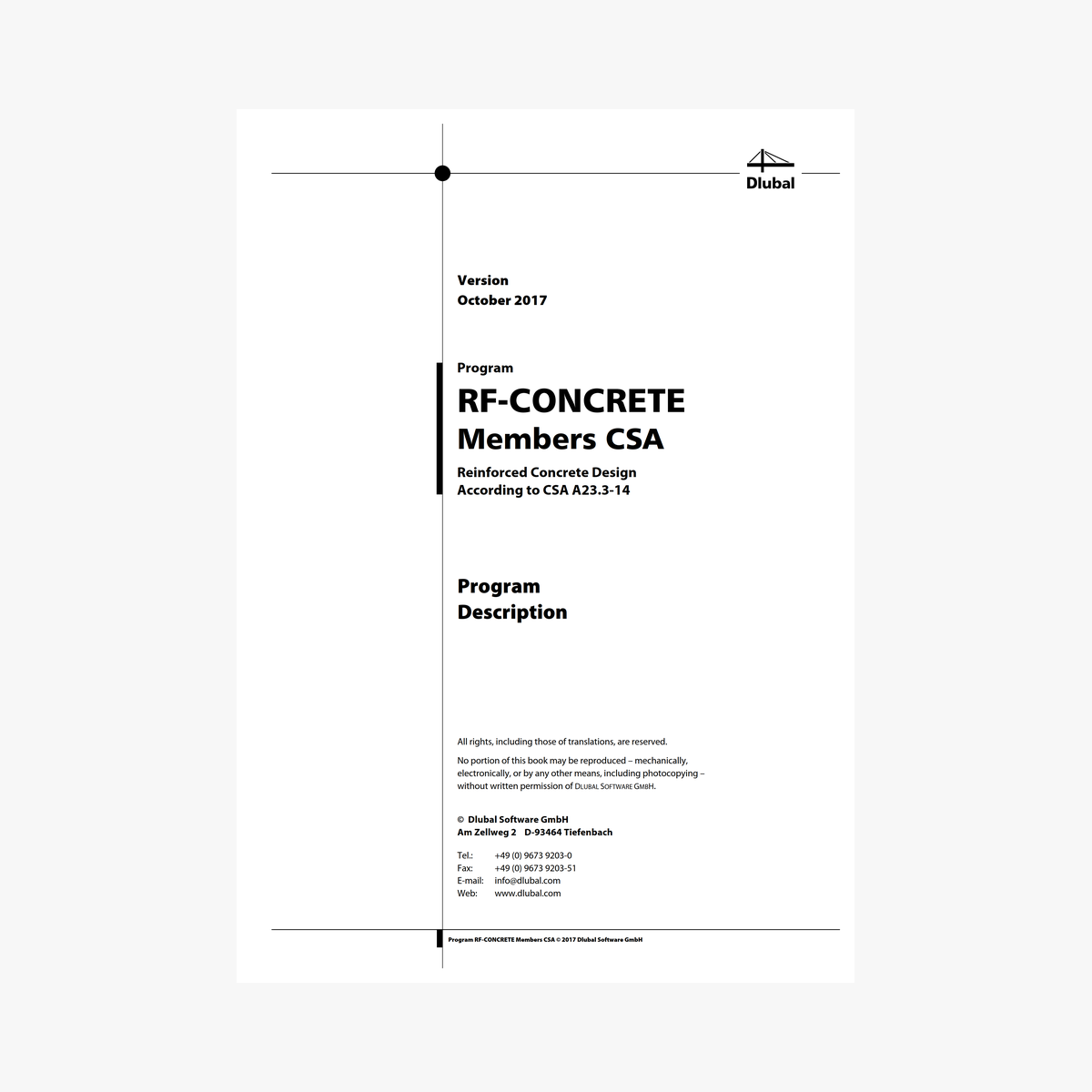 Manual RF-CONCRETE Members acc. to CSA A23.3-14