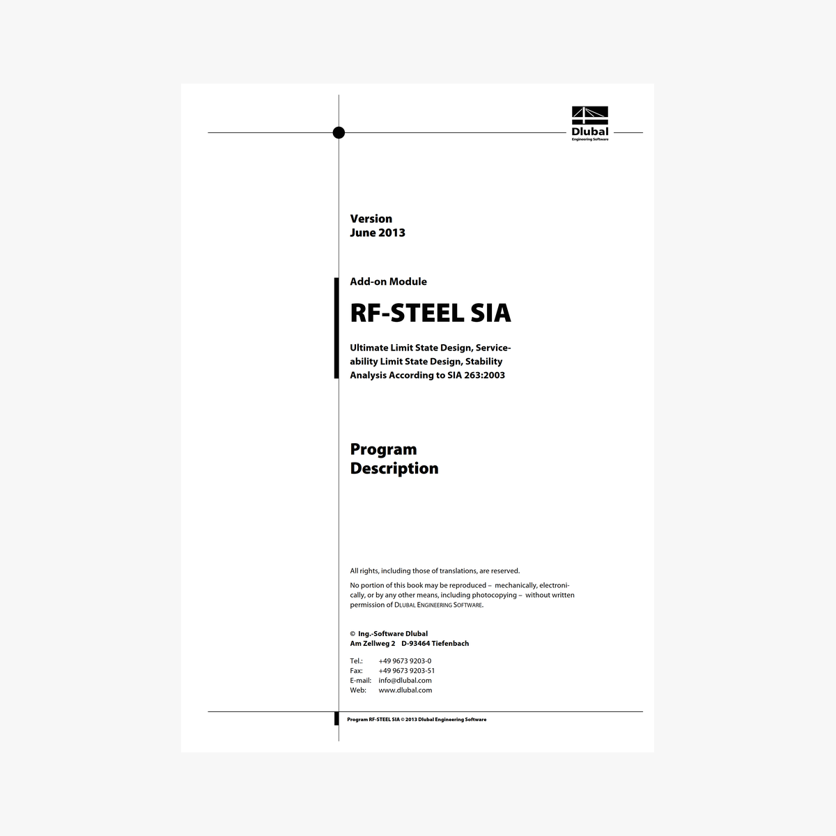 Handbuch RF-/STAHL SIA