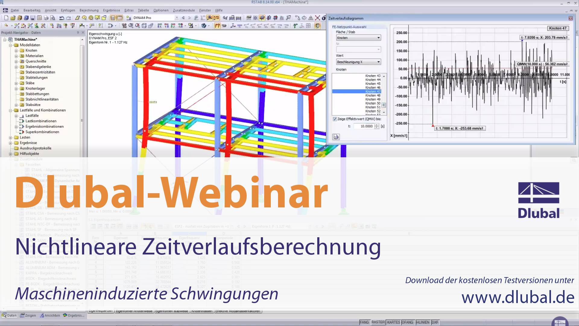 Webinar: Nichtlineare Zeitverlaufsberechnung – Maschineninduzierte Schwingungen