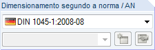Normeinstellung für DIN