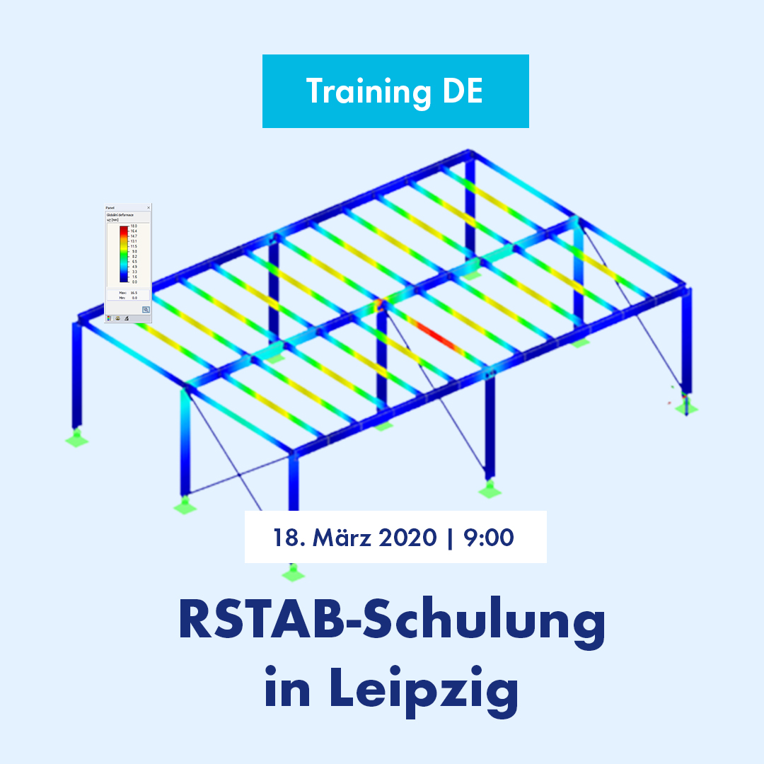 Formação sobre o RSTAB em Leipzig, Alemanha | 18 de março de 2020