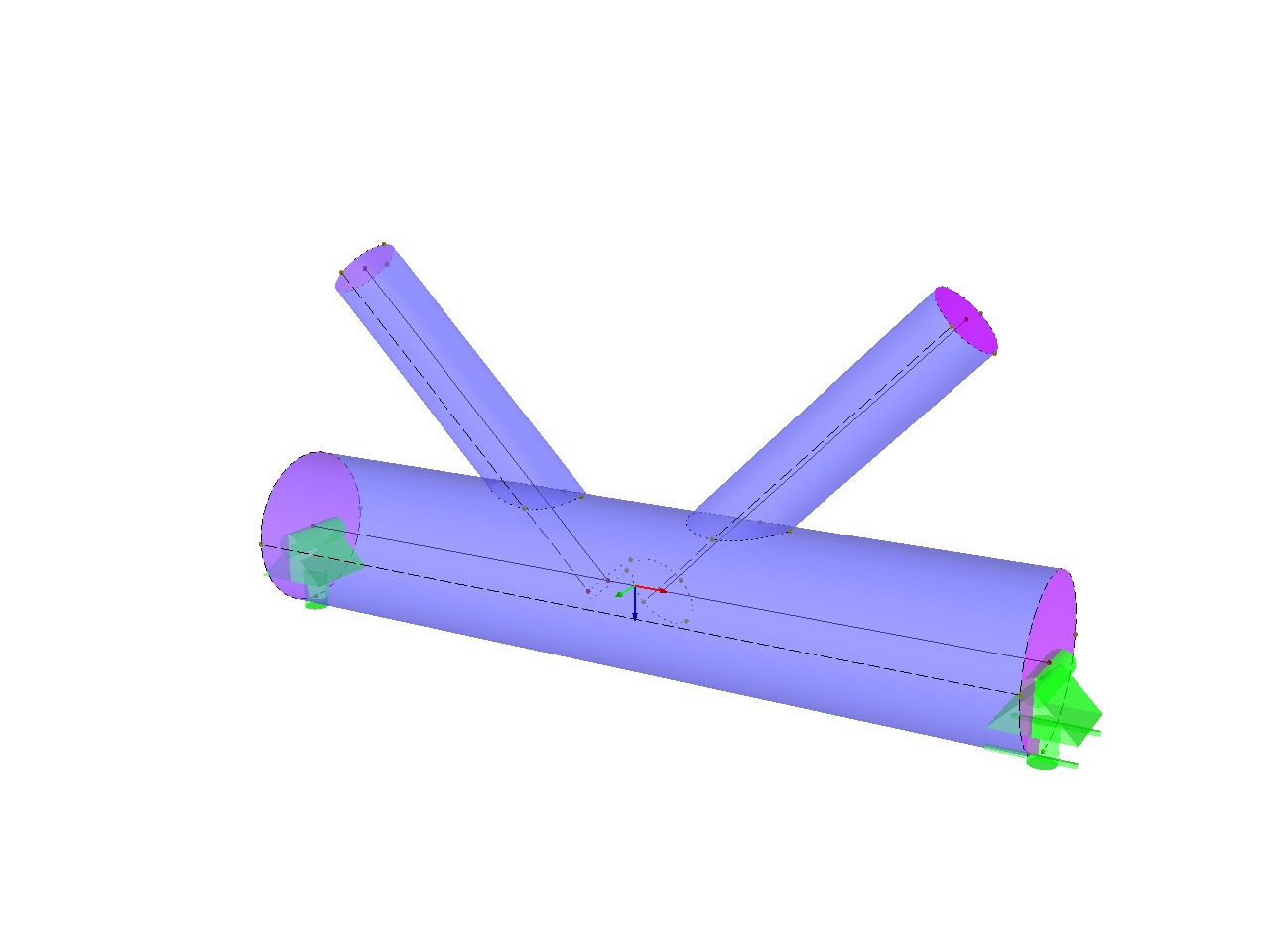 Ligação de tubos paramétrica do RFEM