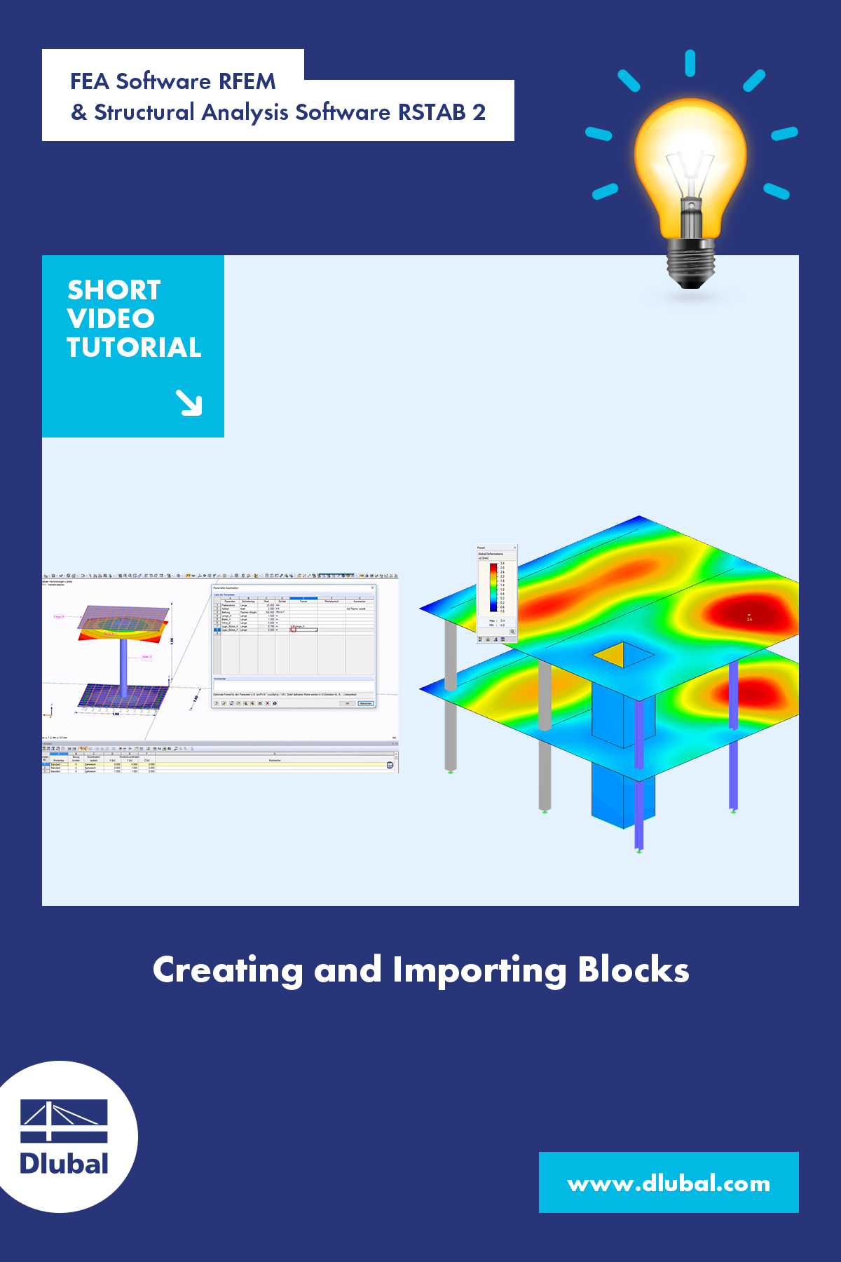 Software de MEF RFEM\n e software de análise estrutural RSTAB 2