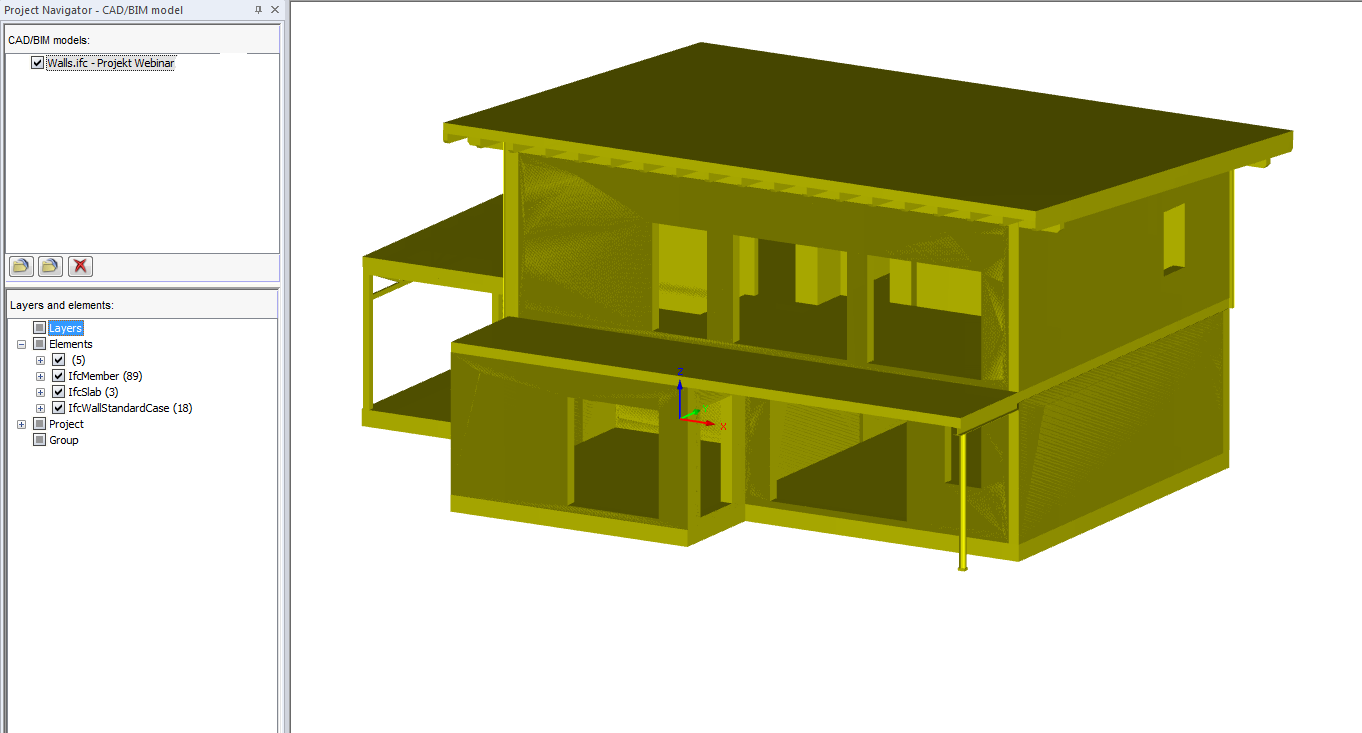 Datenaustausch mit "IFC2x3 Coordination View 2.0"-Import