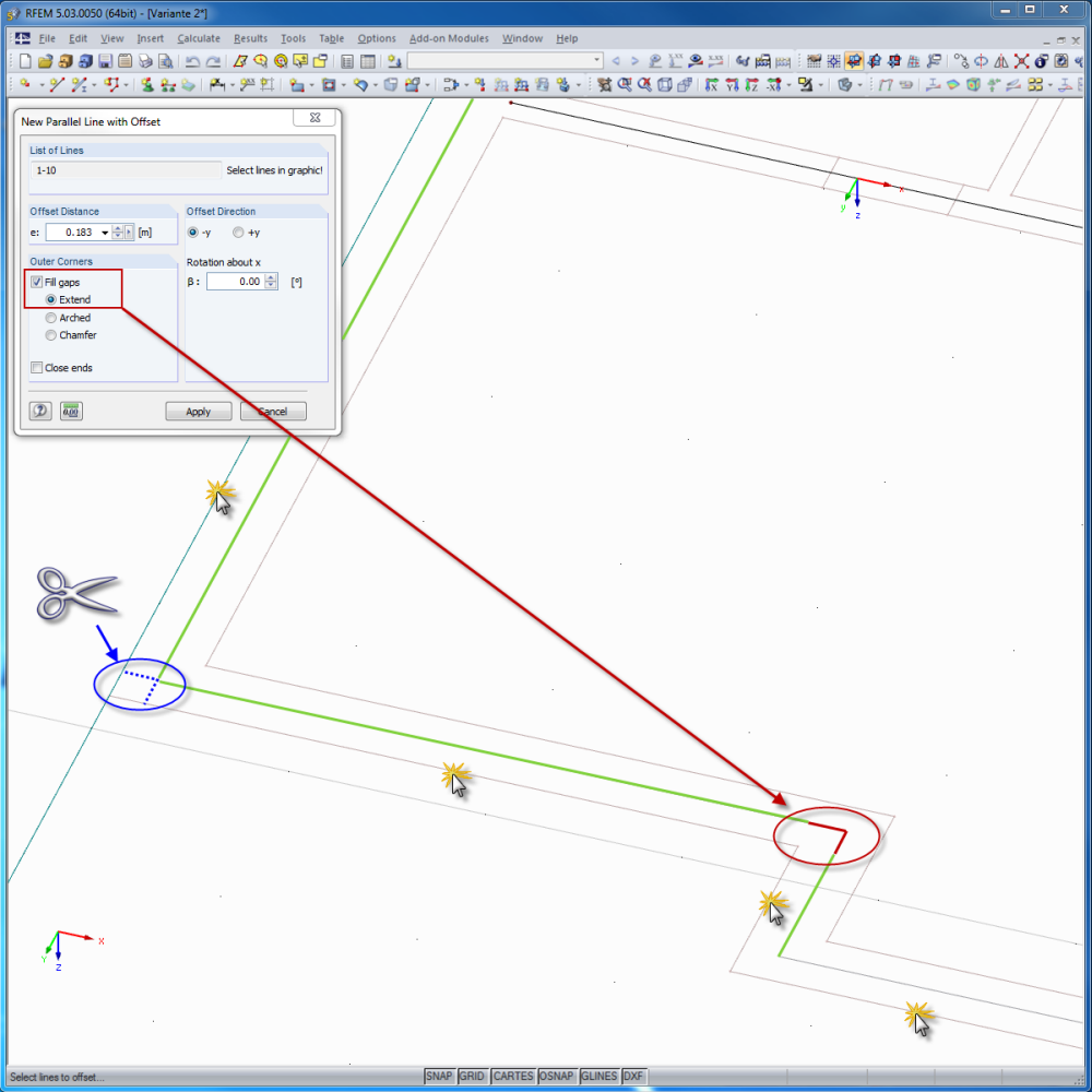 Import und Verwendung einer DXF-Hintergrundfolie